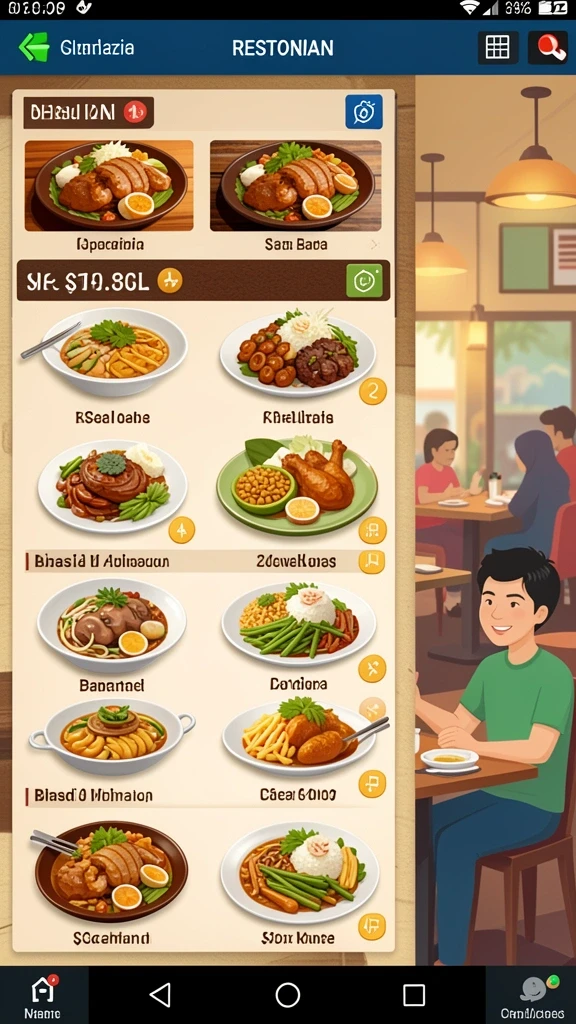 Tampilan antarmuka yang menarik dan user-friendly.