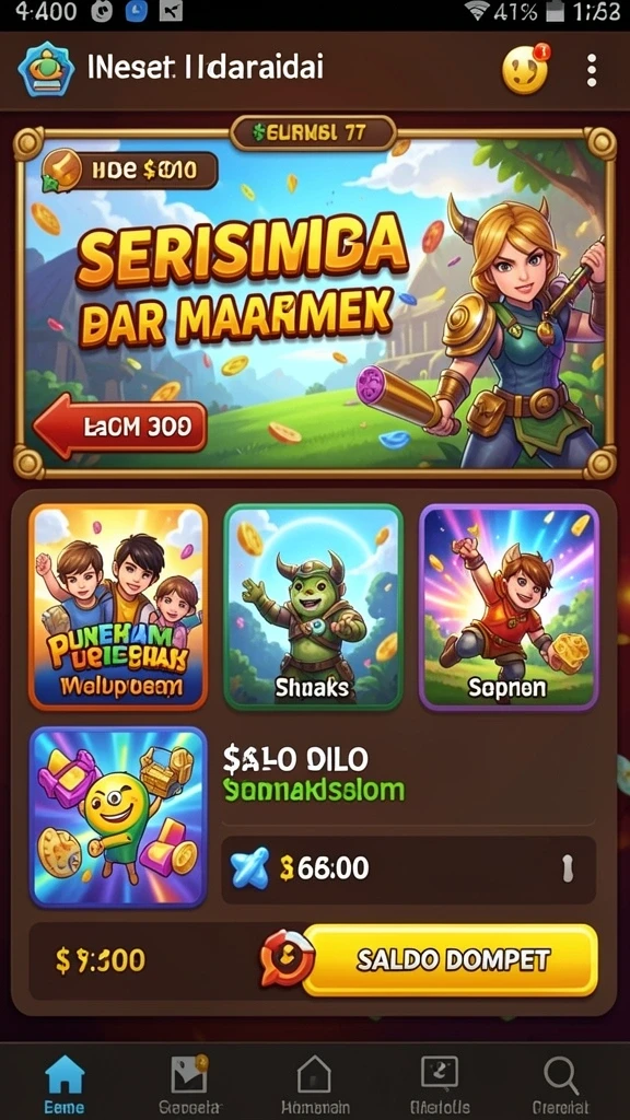 Beragam pilihan permainan slot yang seru.