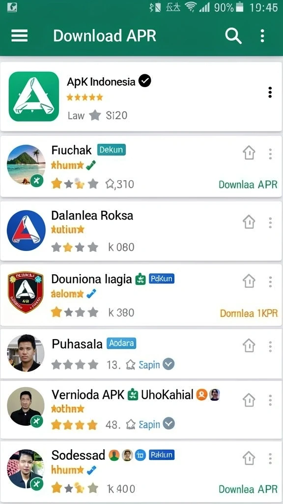 Tampilan karakter yang menarik dan unik.