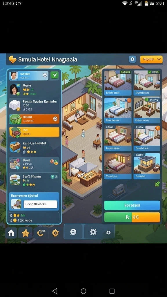Screenshot menampilkan level baru yang menantang.