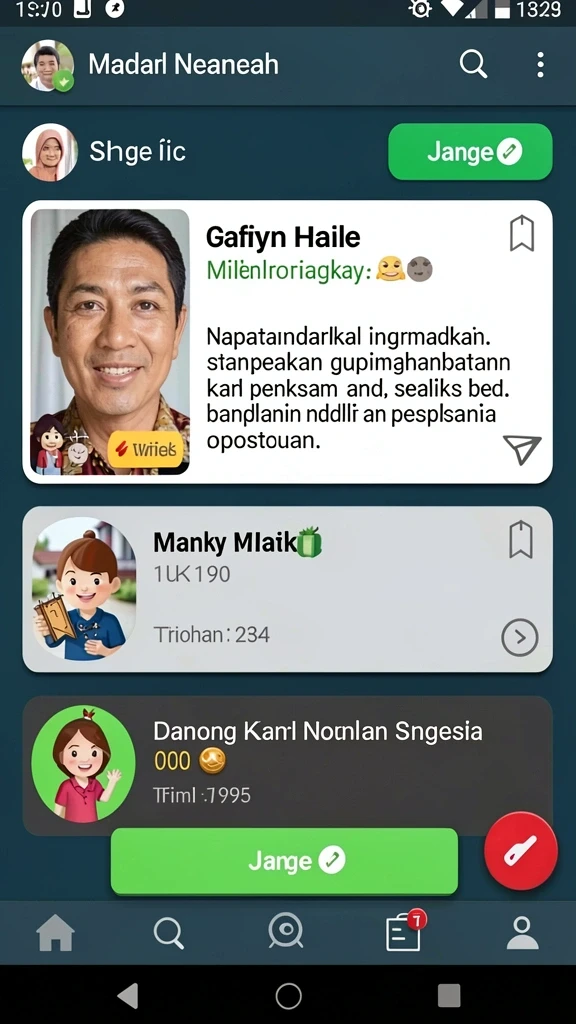 Karakter yang dapat dikustomisasi dengan berbagai pilihan.