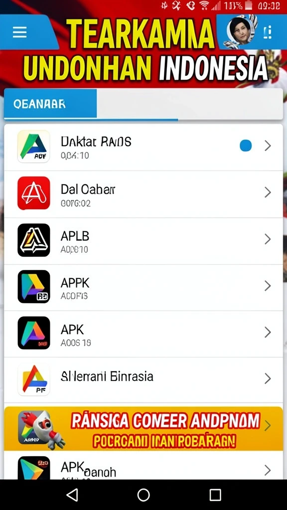 Gambaran karakter utama dengan desain yang menarik.