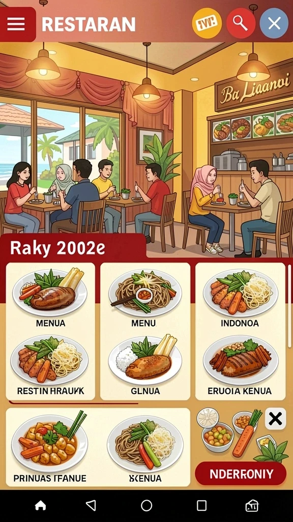 Tampilan karakter yang siap untuk beraksi dalam GIM999.