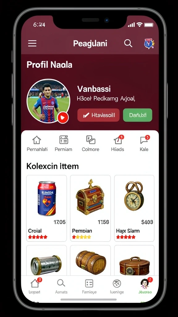 Tampilan antarmuka permainan HARUM4D yang menarik.