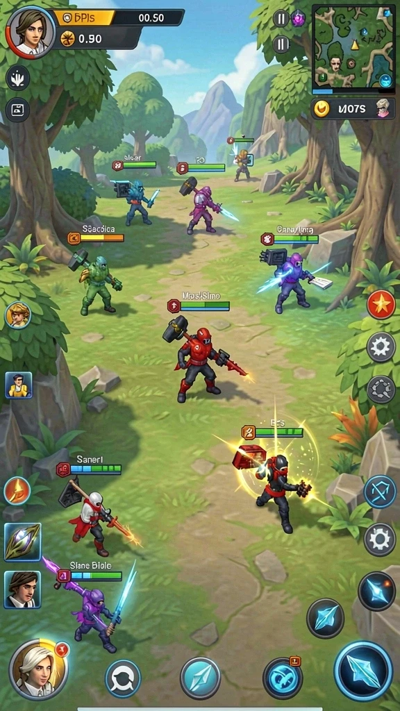 Tangkapan layar dari mode permainan turnamen yang seru.