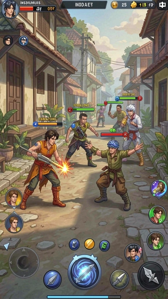 Level yang penuh warna dan menarik.