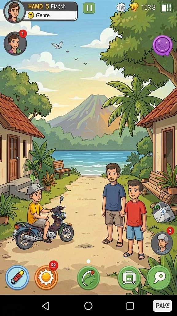Bergabung dan bermain dengan teman-teman secara online.