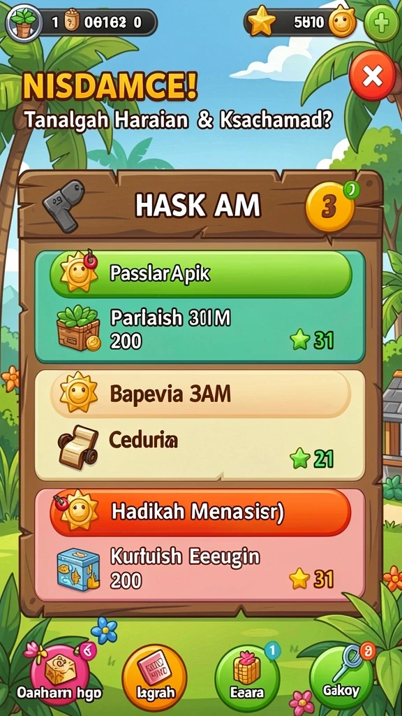 Screenshot menunjukkan misi yang menantang dan menarik.