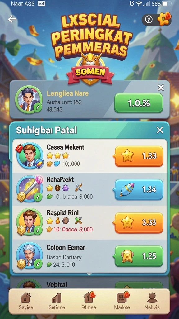 Gambaran interaksi sosial antara pemain yang menyenangkan.