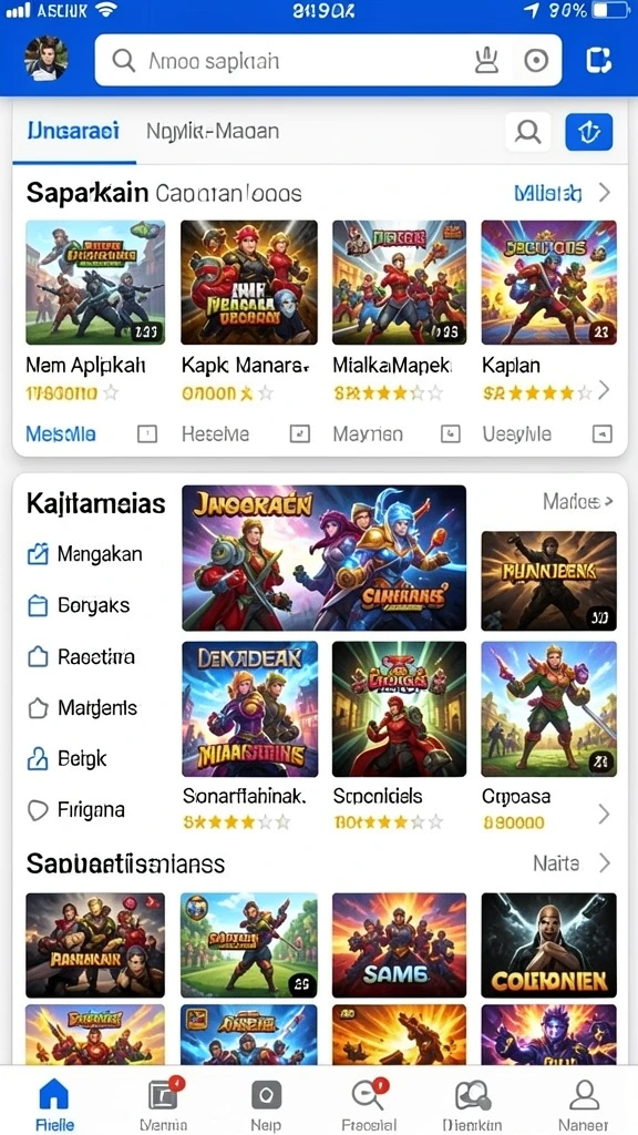 Beragam pilihan permainan untuk semua kalangan.