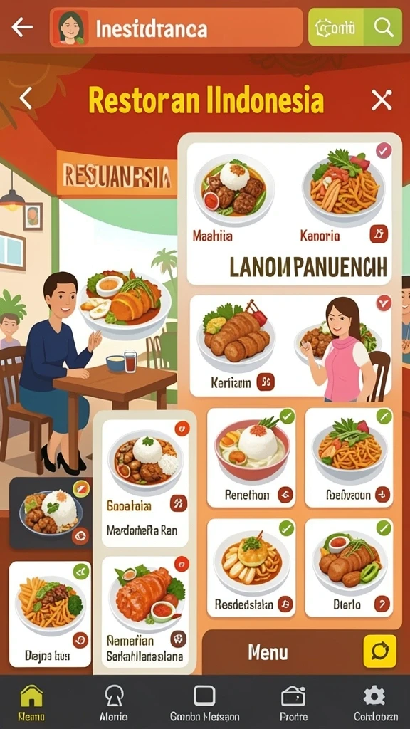 Tampilan grafis permainan yang memukau.