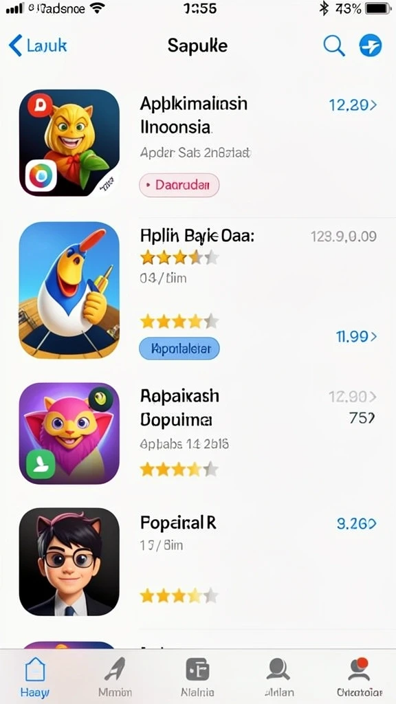 Tampilan awal yang menarik dan mudah dimengerti.