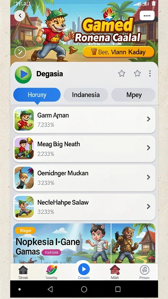 Tampilan antarmuka yang user-friendly.