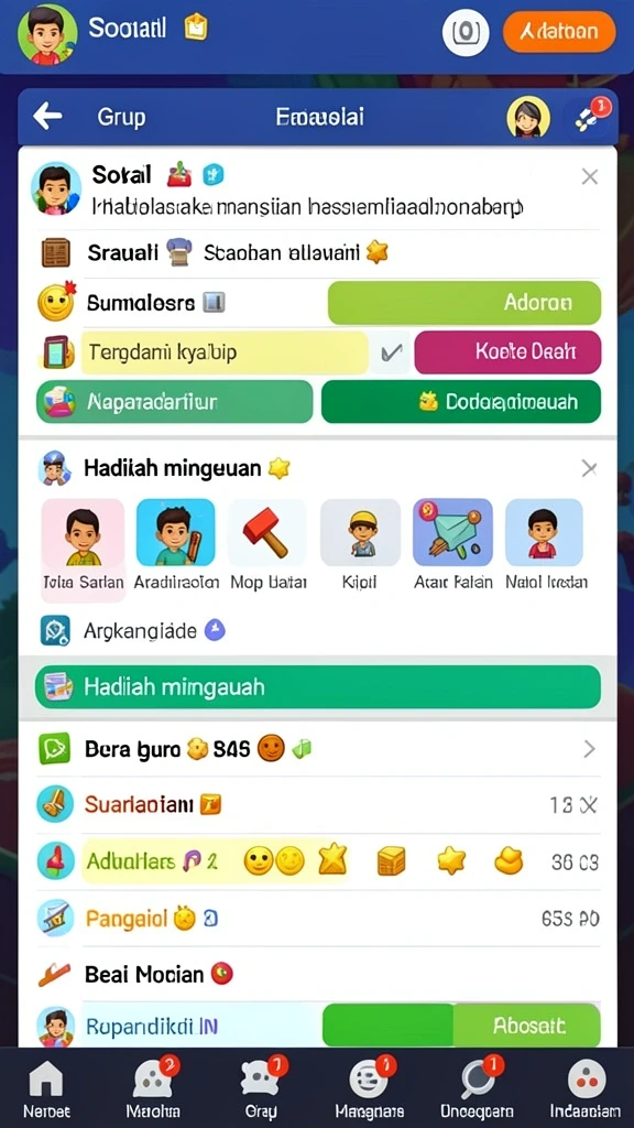 Tampilan antarmuka yang user-friendly.