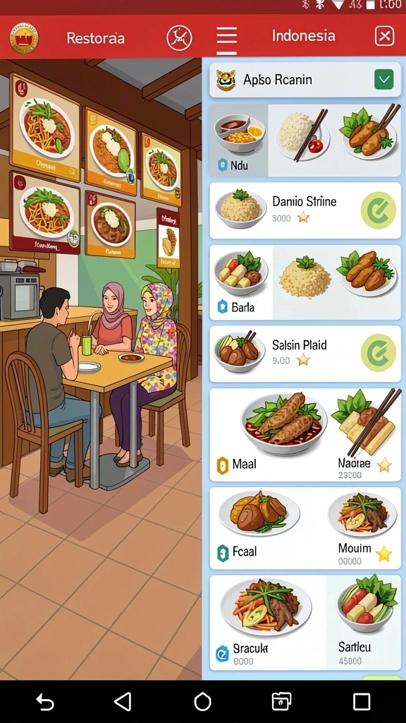 Tampilan awal game dengan grafik menarik.