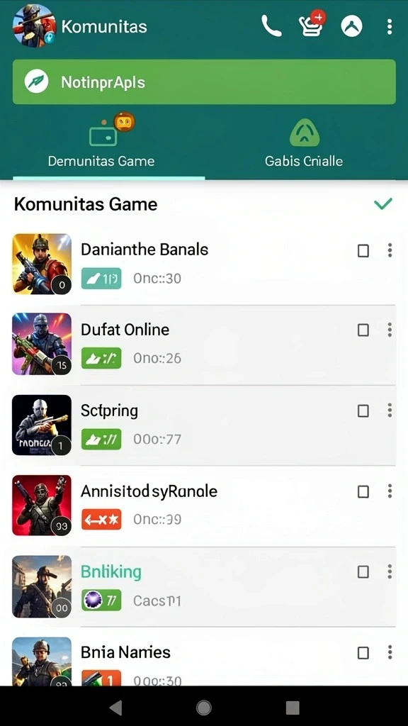 Screenshot aktivitas bertani dengan berbagai tanaman.