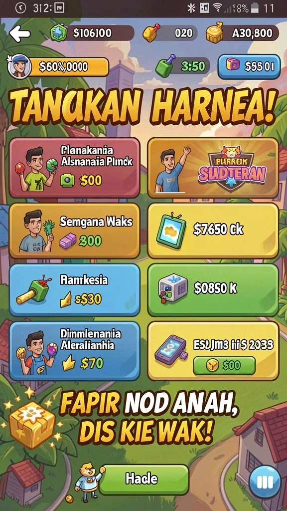 Jamuan perayaan hasil panen bersama teman-teman.