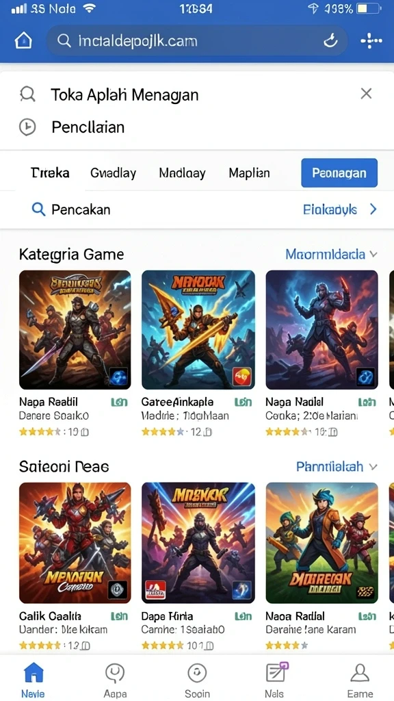 Tampilan antarmuka utama REJEKIHUB yang menarik.