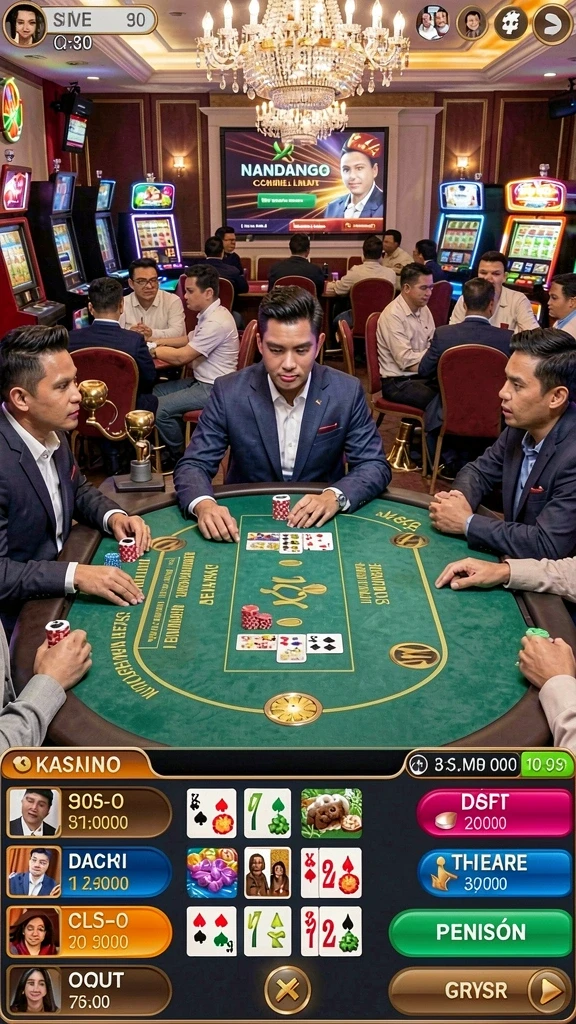 Screenshot tim pemain yang sedang menyelesaikan misi.