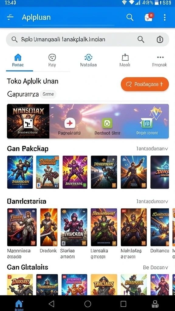 Tampilan antarmuka pengguna yang menarik.
