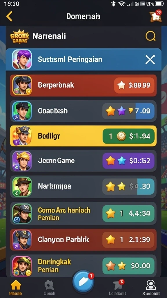 Tangkapan layar dari gameplay seru di level menantang.