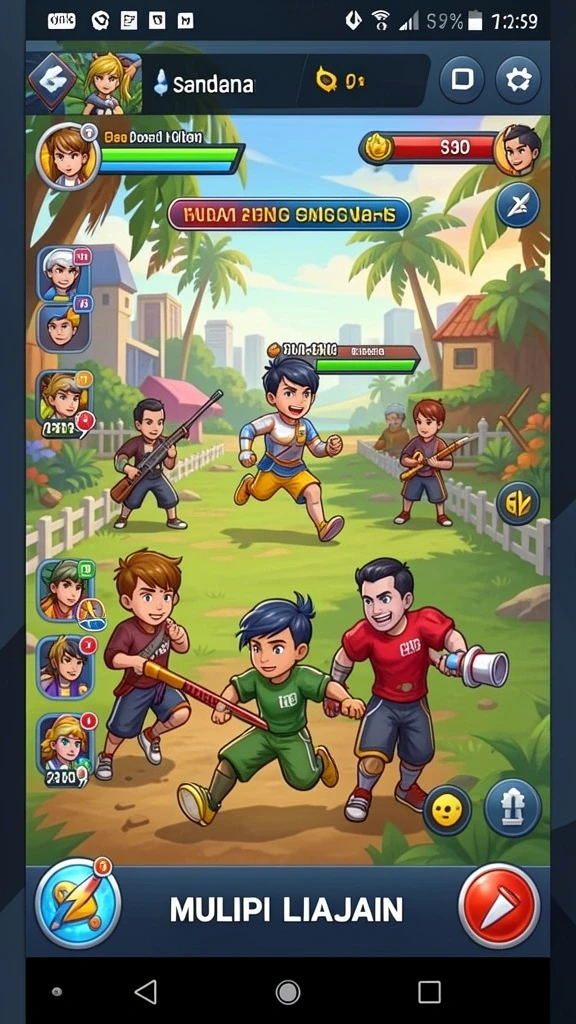 Bergabunglah dengan teman dalam mode multiplayer seru.